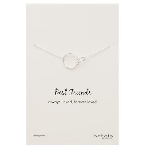 Petals Australia Sterling Silver Best Friends Necklace