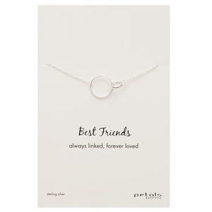 Petals Australia Sterling Silver Best Friends Necklace