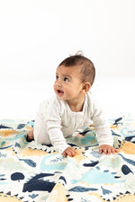 Load image into Gallery viewer, Indus Design Cotton Swaddle - Dinosaur
