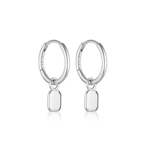 Linda Tahija Tate Huggie Hoop Earrings - Sterling Silver