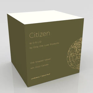 Only Orb Teak Orb & Candle Citizen - Cardamon & Laurel Leaf