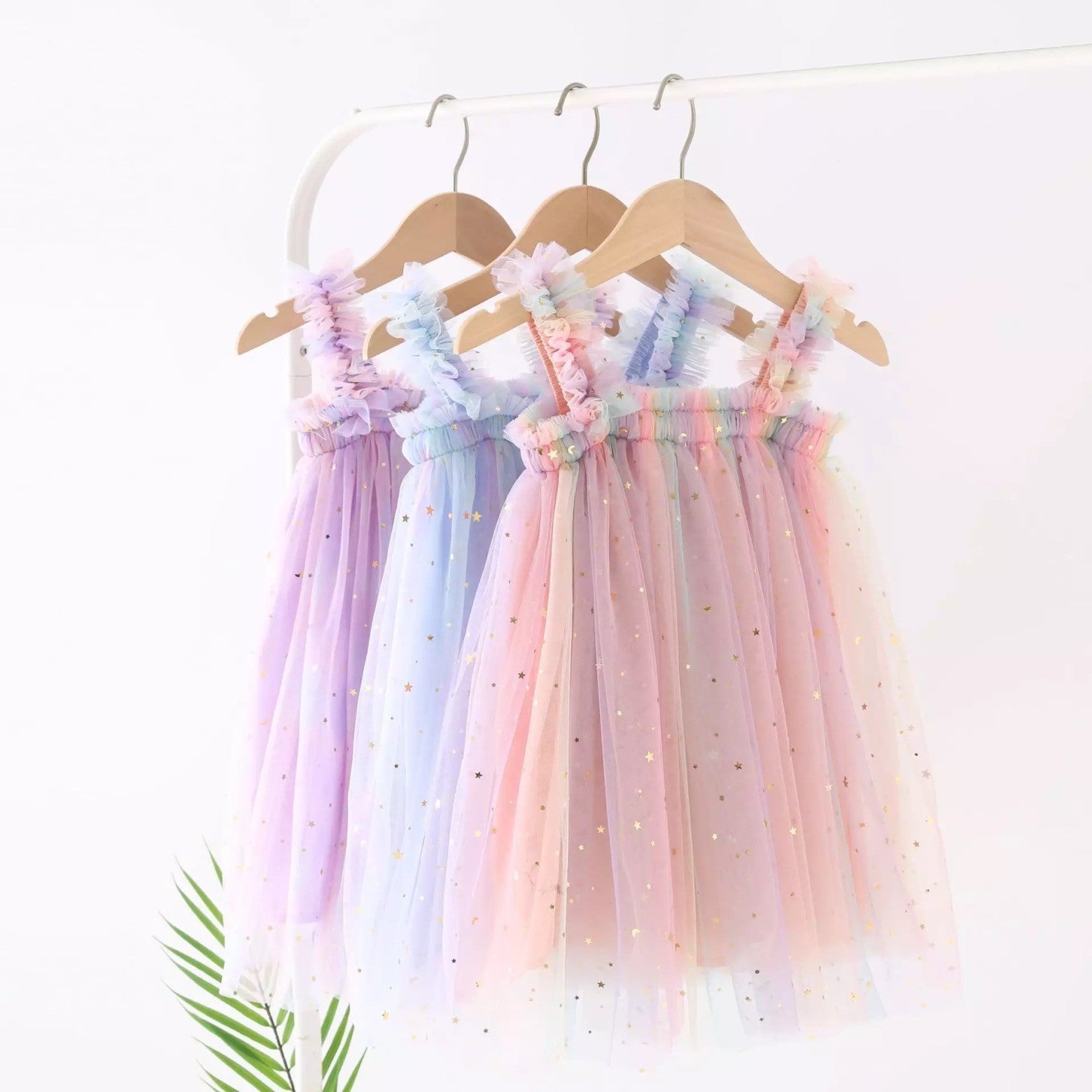 Petticoat Princess Sparkle Dress - Pink Rainbow