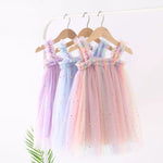 Load image into Gallery viewer, Petticoat Princess Sparkle Dress - Blue Rainbow
