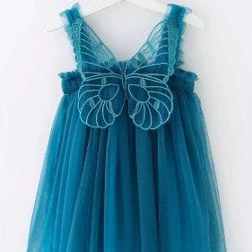 Petticoat Princess Butterfly Dress - Dark Teal