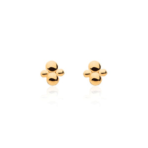 Linda Tahija Cluster Stud Earrings - Rose Gold