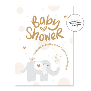 Just Smitten - Baby Shower Elephant