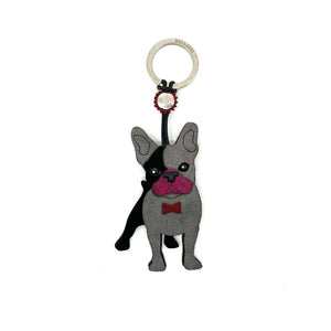 Keyring Bulldog - Grey