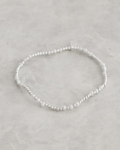 Petals Australia Sterling Silver 3 Pearl Bracelet