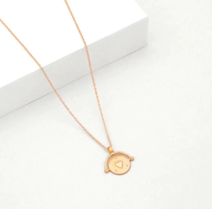 Linda Tahija Amulets of Alchemy Love Necklace - Rose Gold