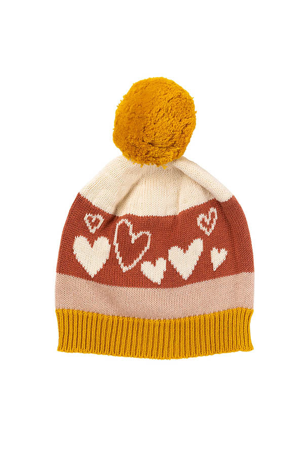 Indus Design Beanie - Love Heart Blush