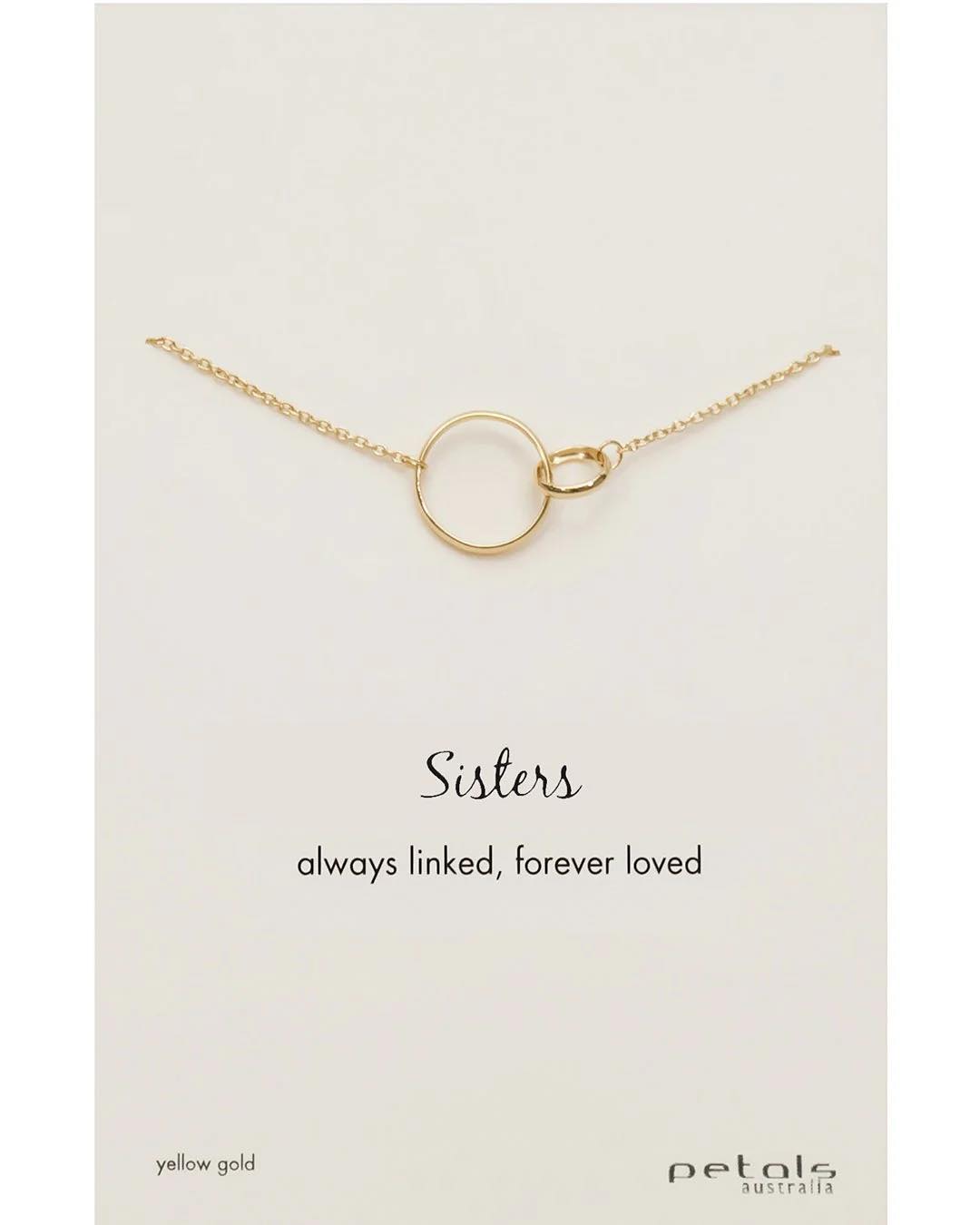 Petals Australia Gold Sisters Necklace