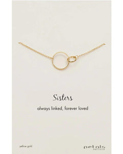 Petals Australia Gold Sisters Necklace