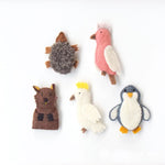 Load image into Gallery viewer, Tara Treasures Felt Finger Puppet Set of 5 - Australian Animals Set B
