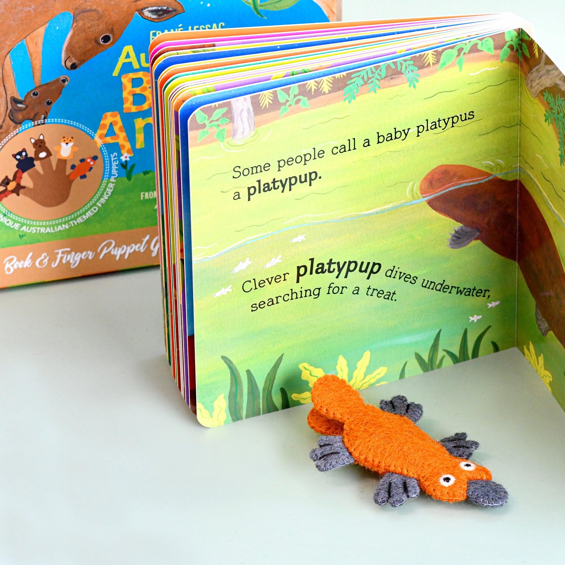 Tara Treasures Book & Finger Puppet Set - Australian Baby Animals