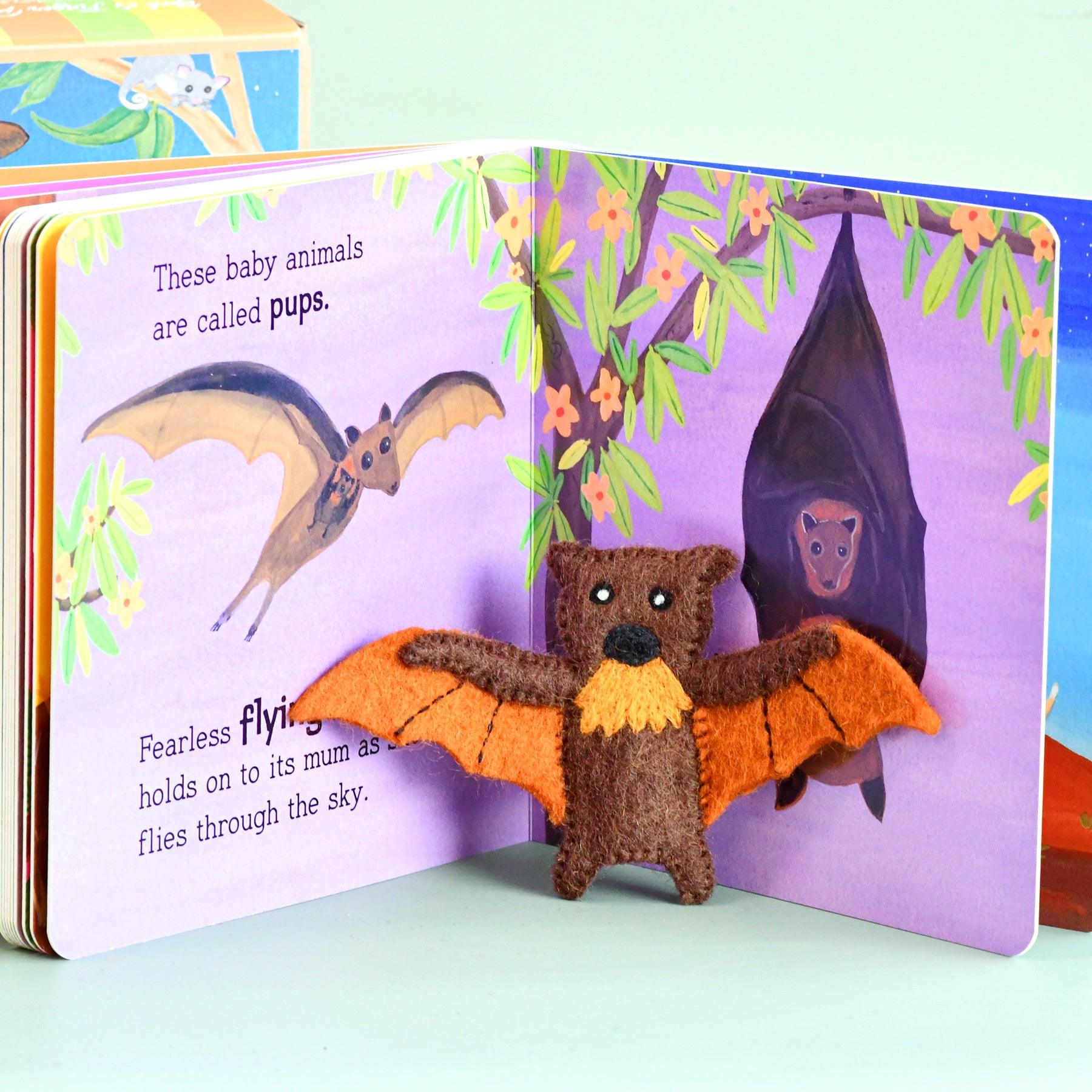 Tara Treasures Book & Finger Puppet Set - Australian Baby Animals