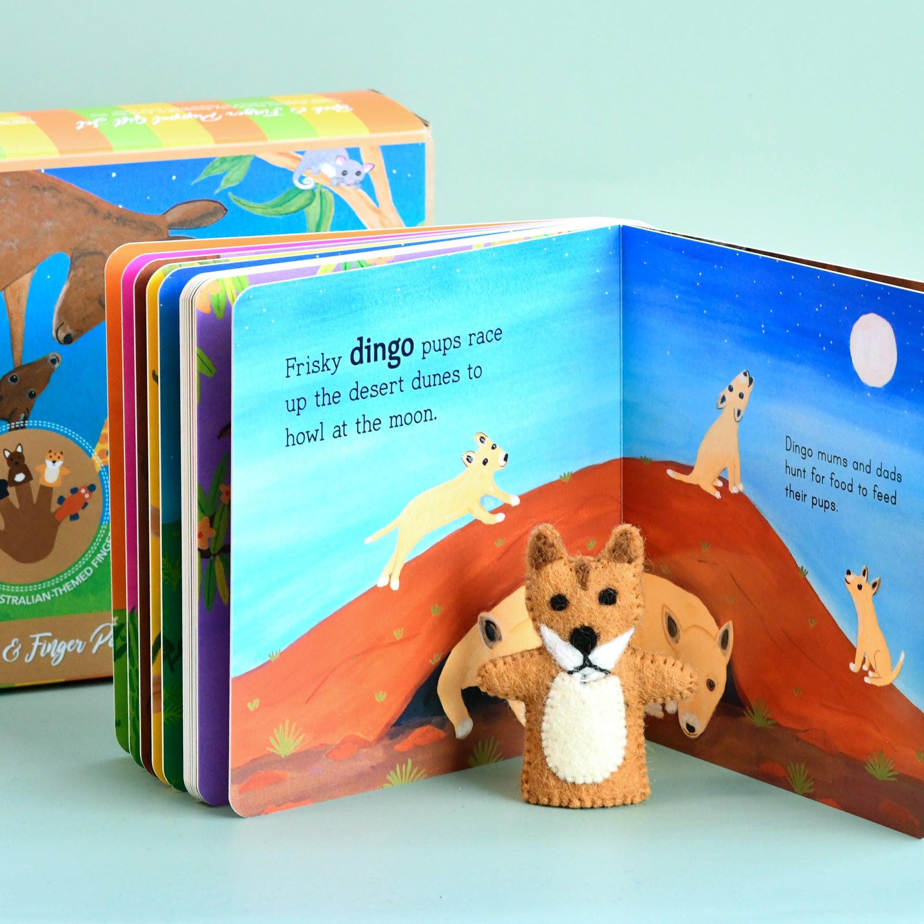 Tara Treasures Book & Finger Puppet Set - Australian Baby Animals