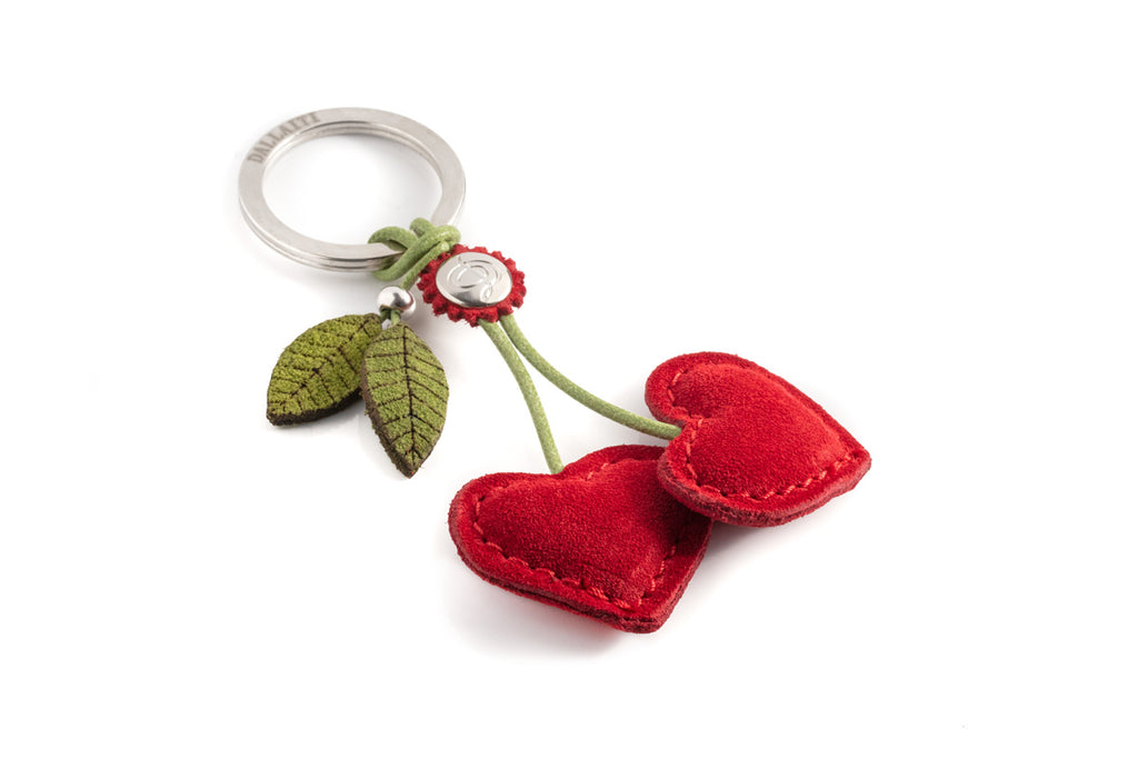 Keyring Two Hearts and Leaves