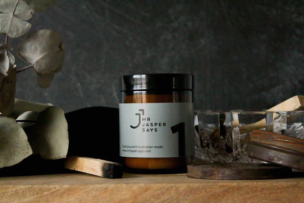 Mr Jasper Says Medium Candle #1 - The Minimalist Kinda Guy 