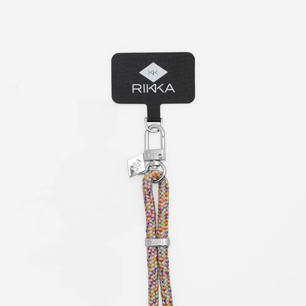 Rikka Universal Phone Strap Colour Burst - Silver/Silver