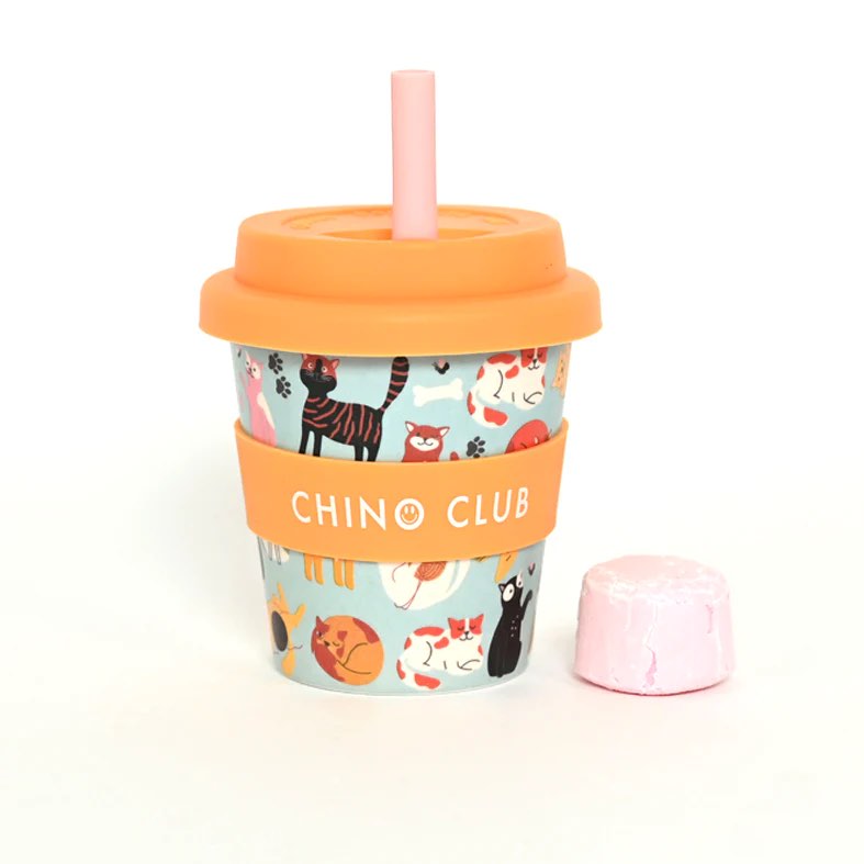 Chino Club Baby Chino Cup 4oz - Kitty Cat 2
