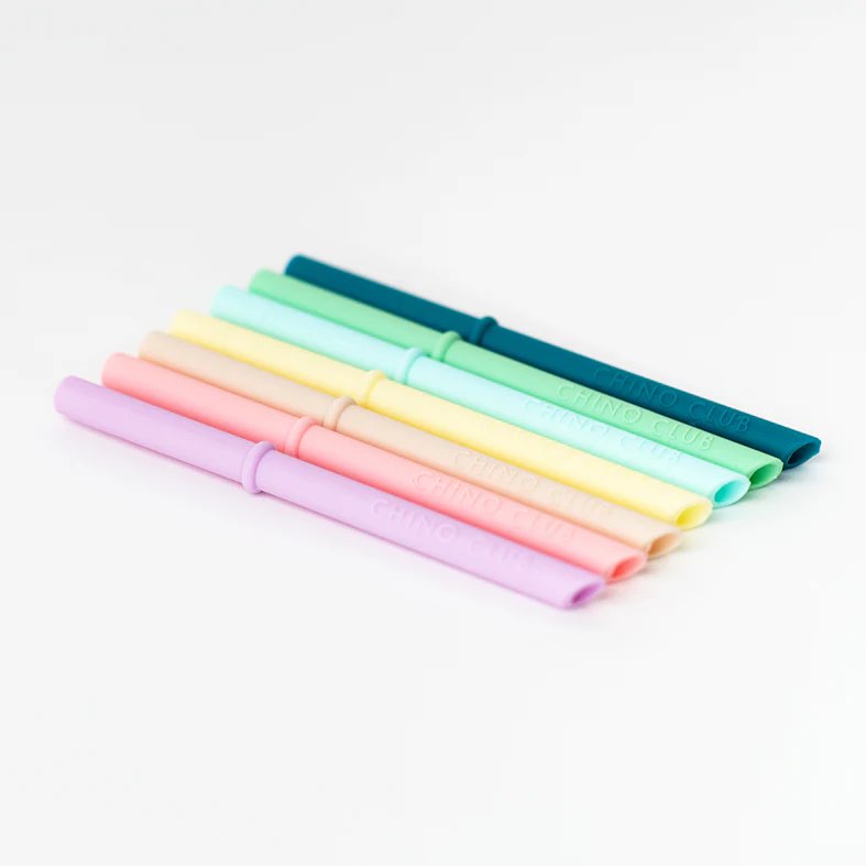 Chino Club SILICONE STRAW - PINK