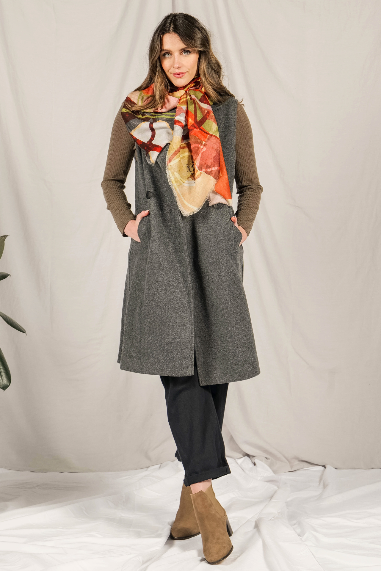 Dog & Boy Merino Wool Scarf - Esperenza