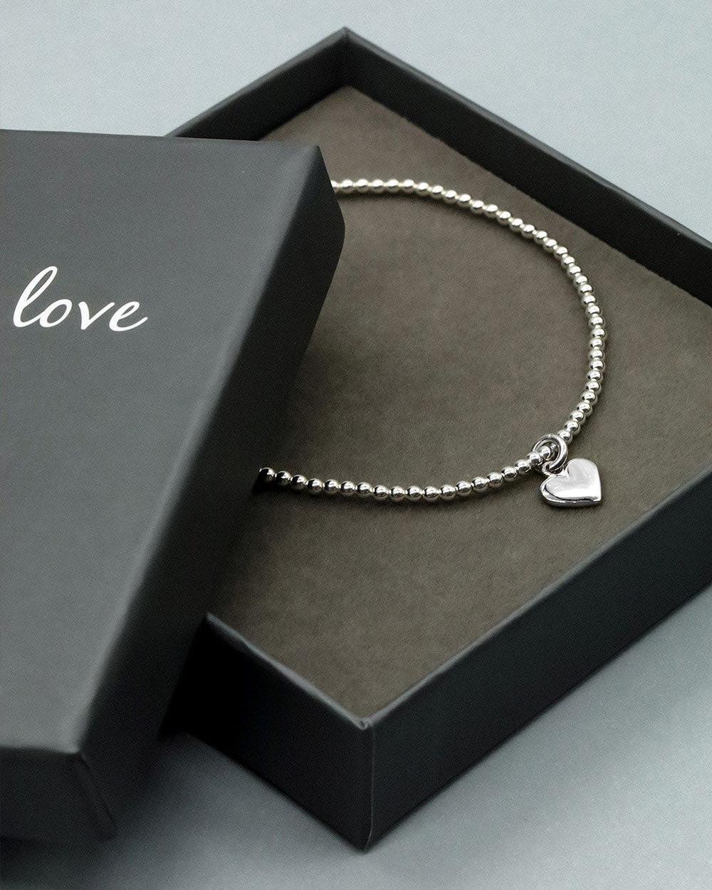 Petals Australia - Sterling Silver Heart Bracelet