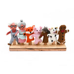 Load image into Gallery viewer, Tara Treasures Felt Finger Puppet Set of 7 - The Gingerbread Man
