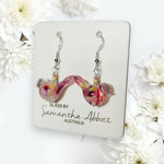 Load image into Gallery viewer, Samantha Abbott Glass Earrings - Drop Bird 
