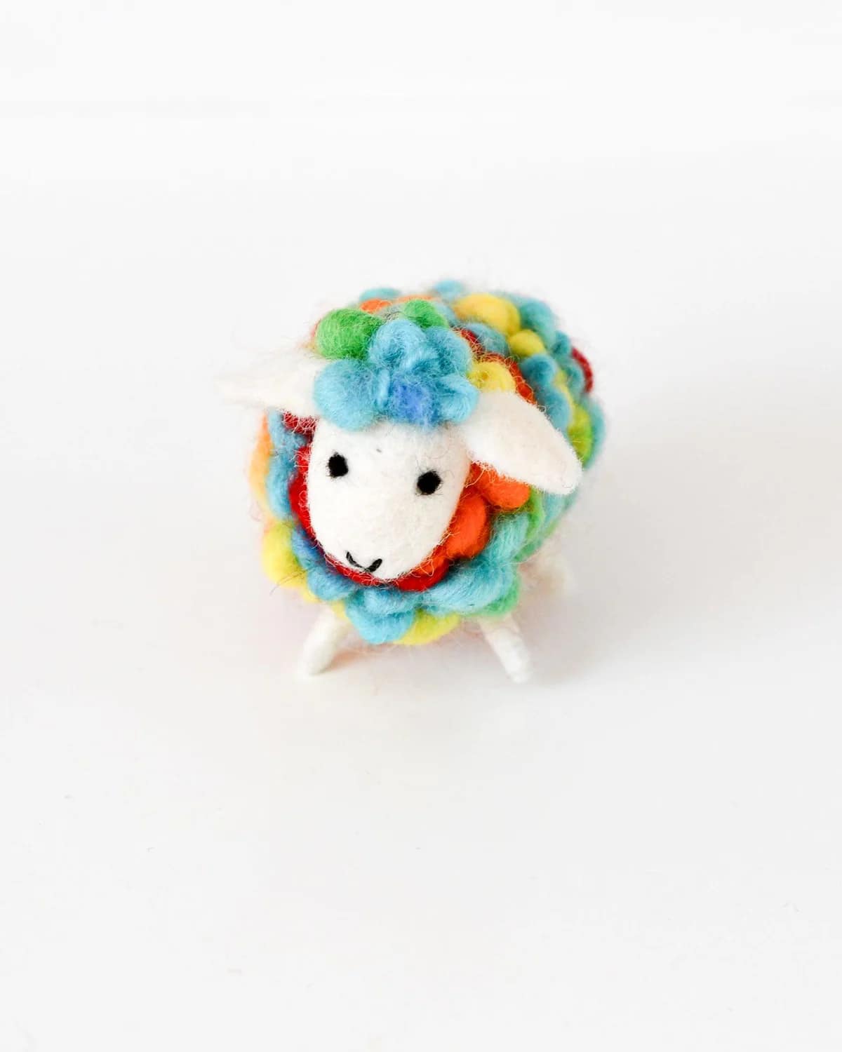 Tara Treasures Felt Sheep - Rainbow