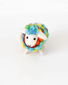 Tara Treasures Felt Sheep - Rainbow