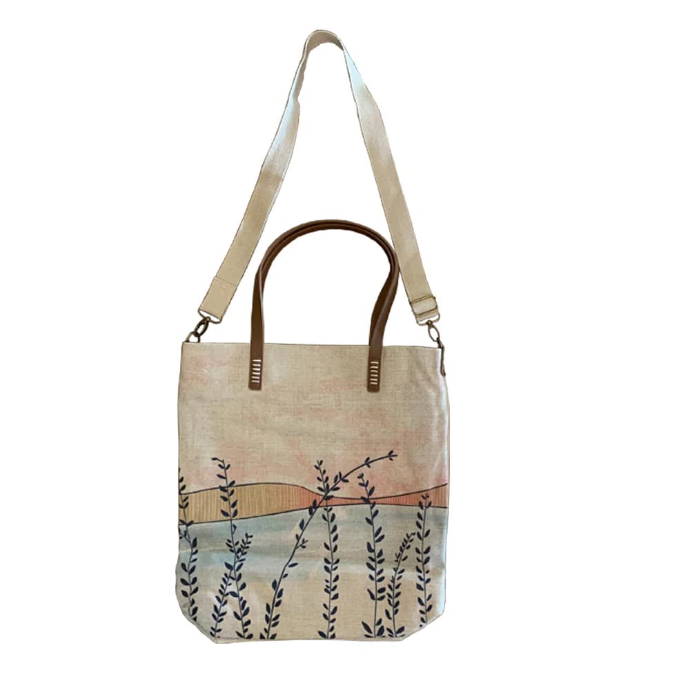 Rancho Linen Handbag - Tall Grasses