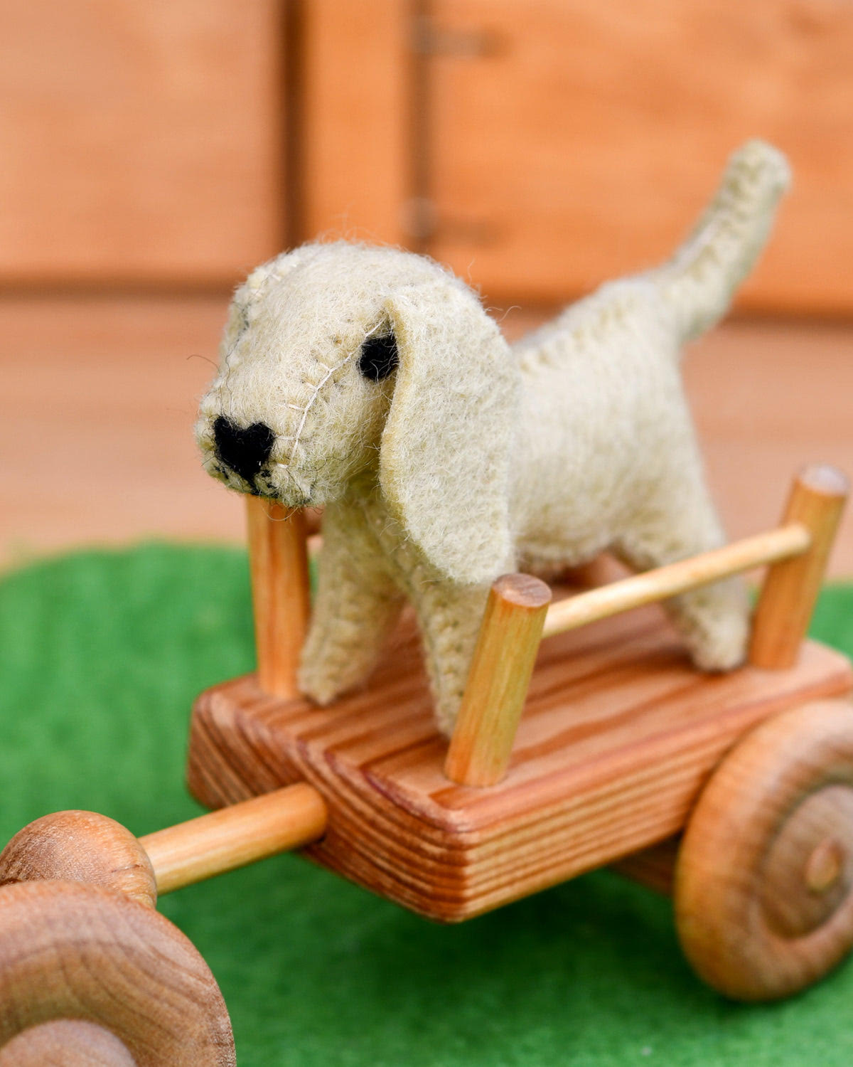 Tara Treasures Felt Farm Animal Toy - Dog