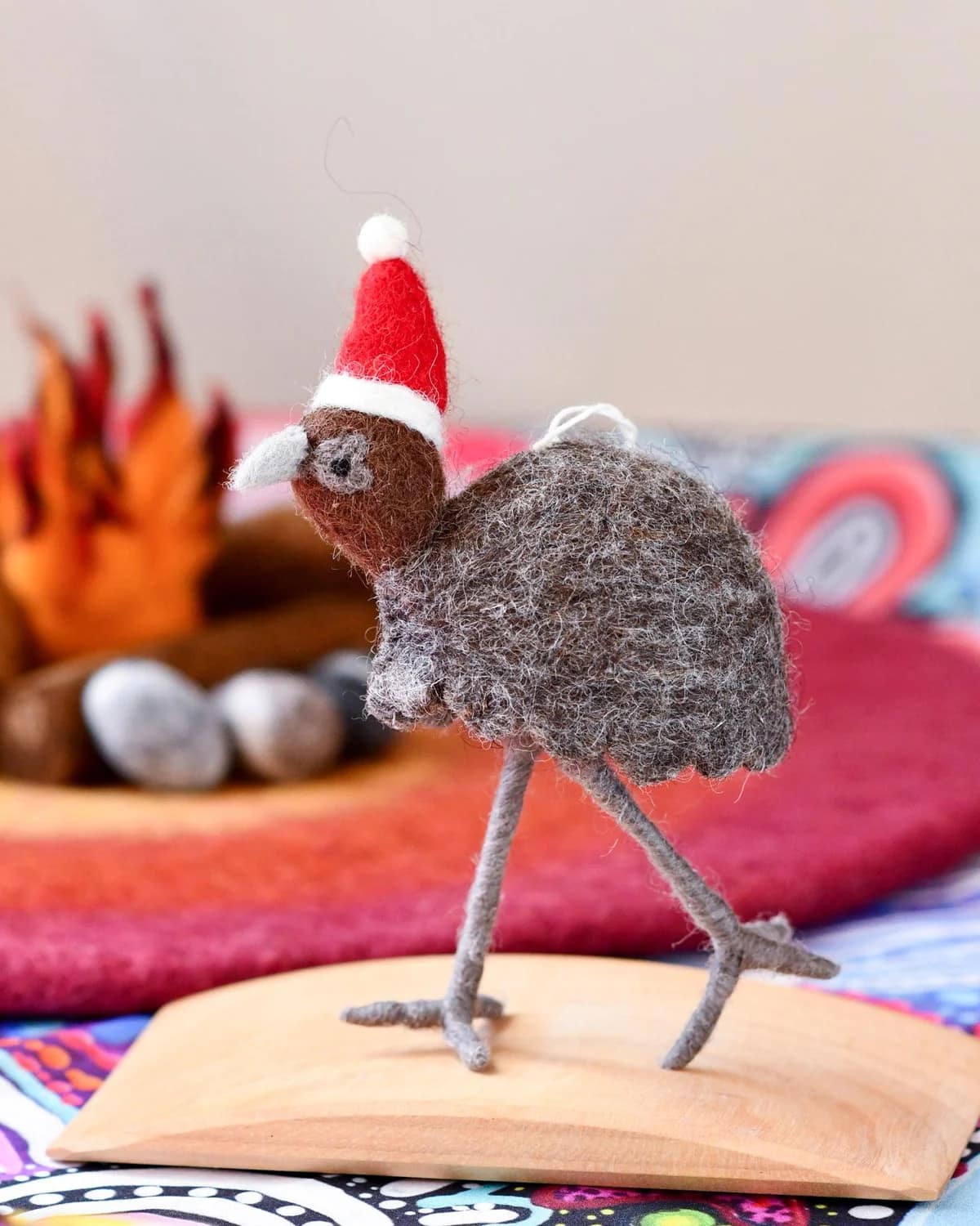 Tara Treasures Felt Christmas Ornament - Australian Emu