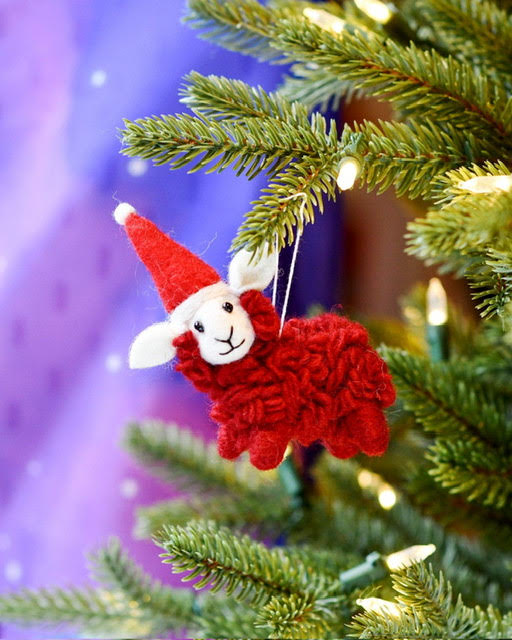 Tara Treasures Felt Christmas Ornament - Sheep 