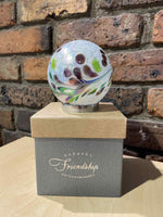 Load image into Gallery viewer, Caravel Friendship Ball - White &amp; Iridescent Pastel Swirl
