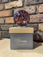 Load image into Gallery viewer, Caravel Friendship Ball - Clear Pink &amp; Purple Swirl
