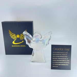 Glass Guardian Angel - White Irridescent