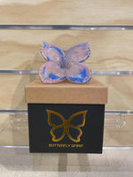 Load image into Gallery viewer, Glass Butterfly - Pink &amp; Blue
