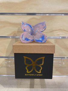 Glass Butterfly - Pink & Blue