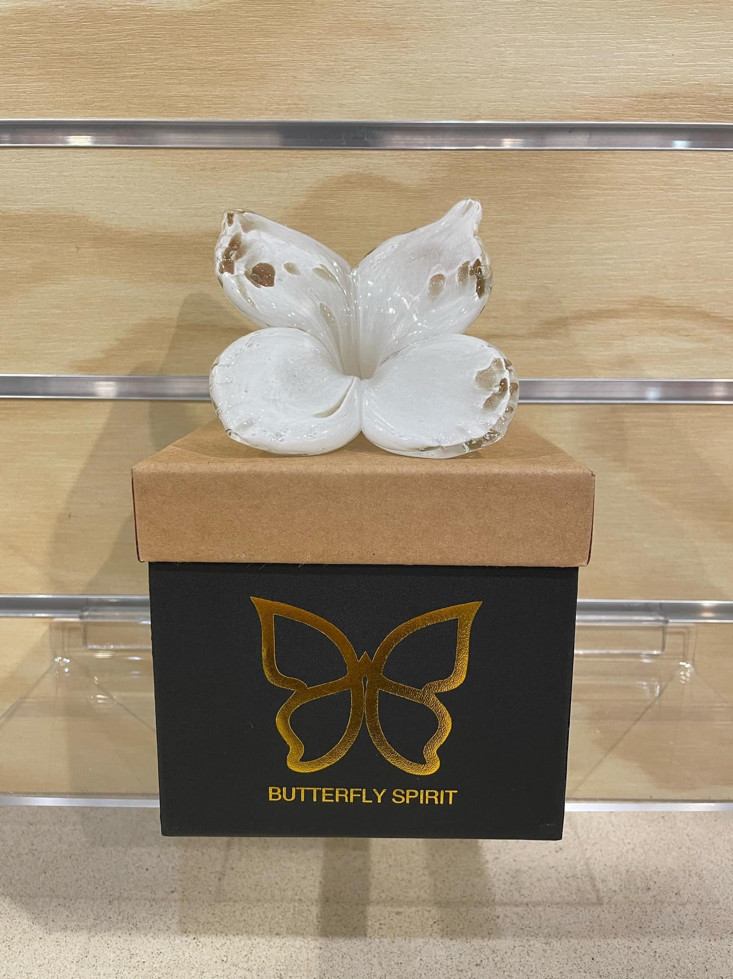 Glass Butterfly - White