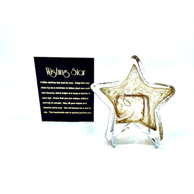 Glass Wishing Star - Gold