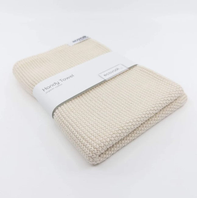 Ecovask Organic Cotton Hand Towel - Marshmallow