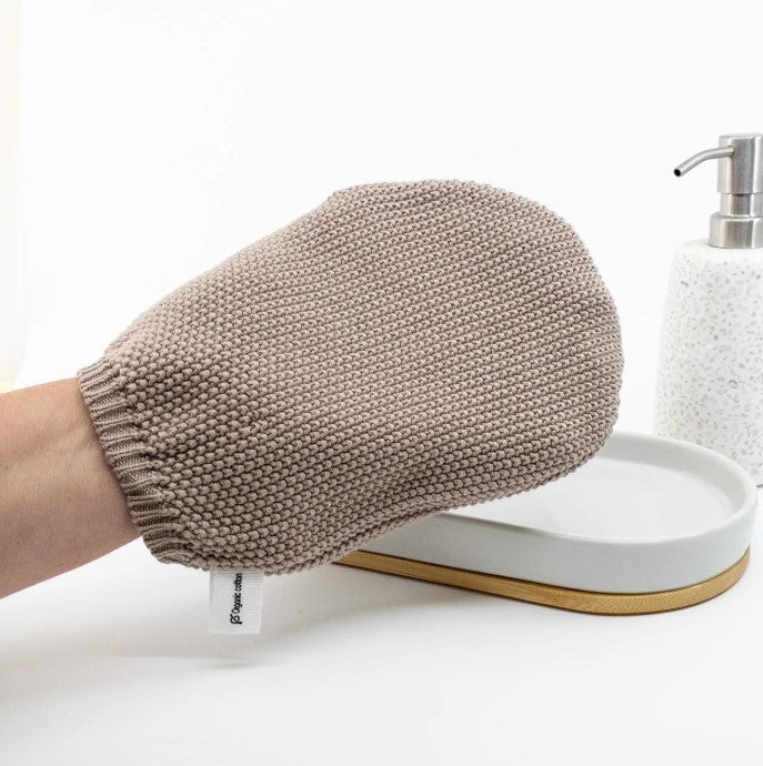 Ecovask Organic Cotton Wash Mitt - Hummus