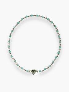 Petals Australia Amazonite Heart Bracelet