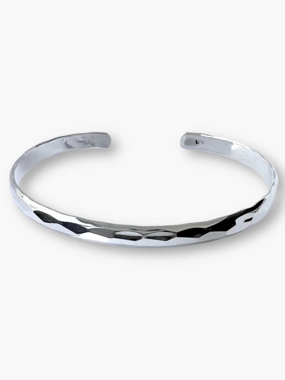 Petals Australia Sterling Silver D Hammer Cuff - 5mm