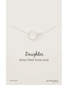 Petals Australia Sterling Silver Daughter Necklace