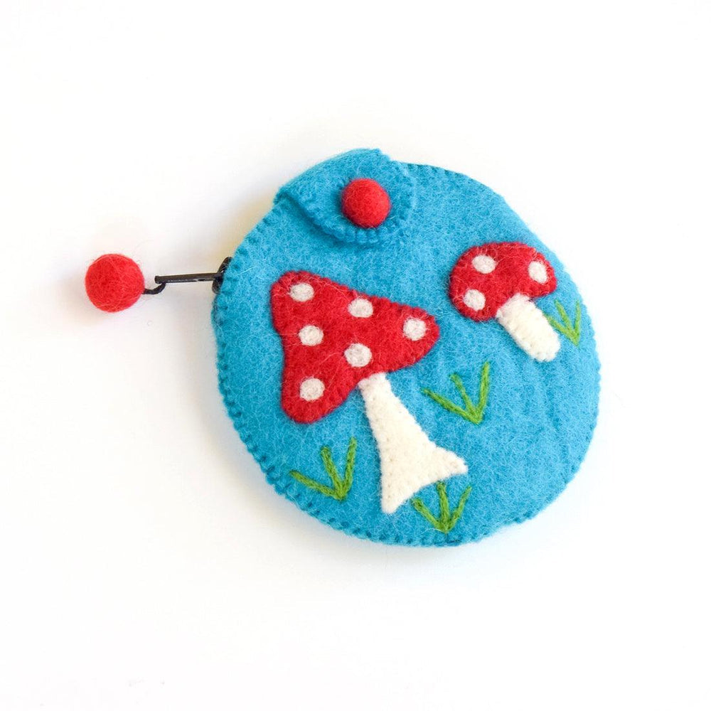 Tara Treasures Purse - Mushroom (Cyan)