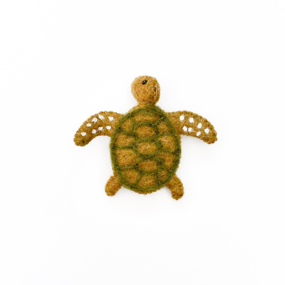 Tara Treasures Finger Puppet - Green Sea Turtle