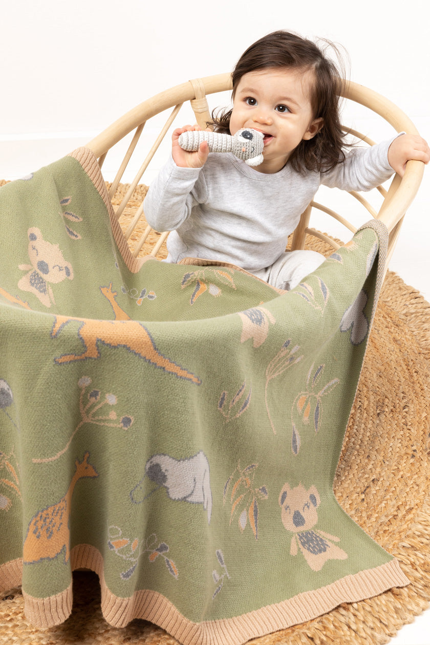 Indus Design Blanket - Bush Babies